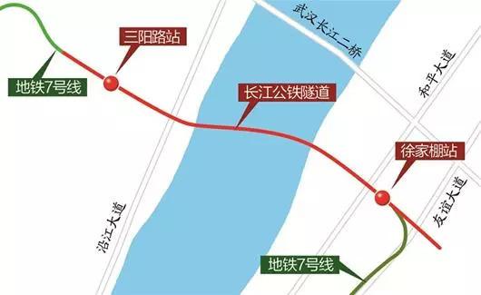 正进行最后收尾工作,地铁7号线经此跨越长江 图为:武汉长江公铁隧道