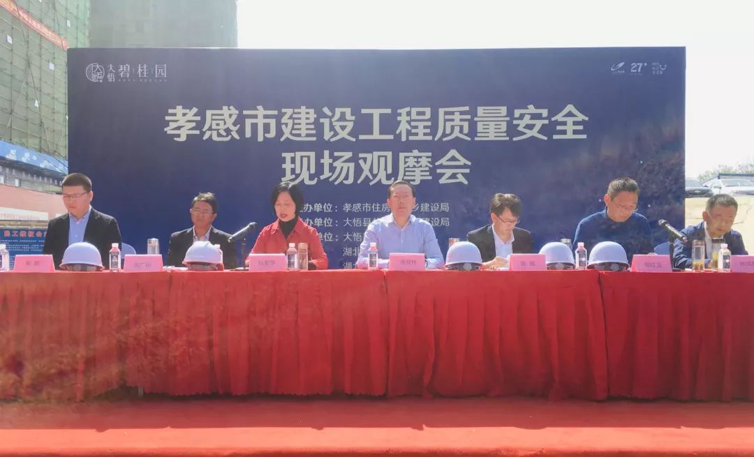 湖北省孝感市建筑工程质量安全现场观摩会在大悟碧桂园项目举行