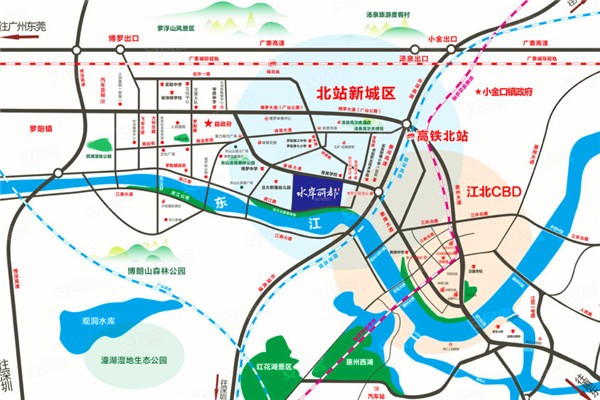 惠州罗阳北站新城(水岸丽都)在售楼盘信息-4室2厅2卫117.16-罗阳