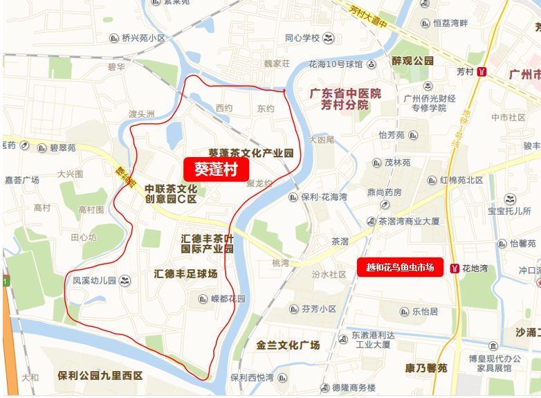 广州芳村区域版图图片