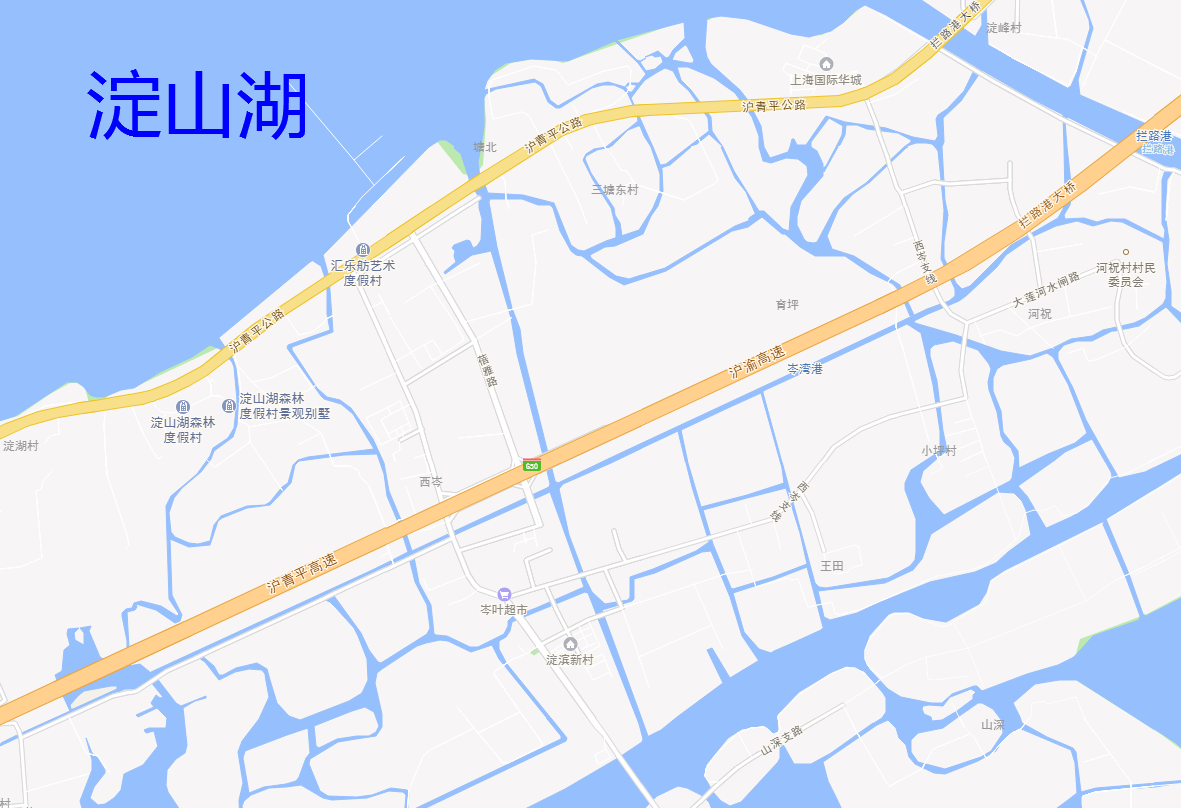 上海金泽镇地图图片